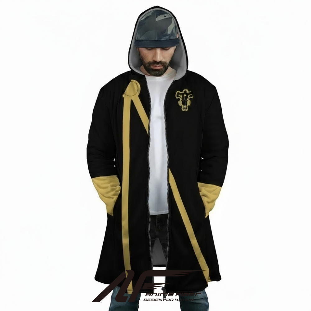 Black Clover Black Bulls V2 Anime Hoodie Coat | Dream Cloak