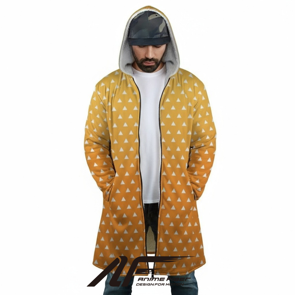 Demon Slayer Zenitsu Agatsuma Anime Hoodie Coat | Dream Cloak