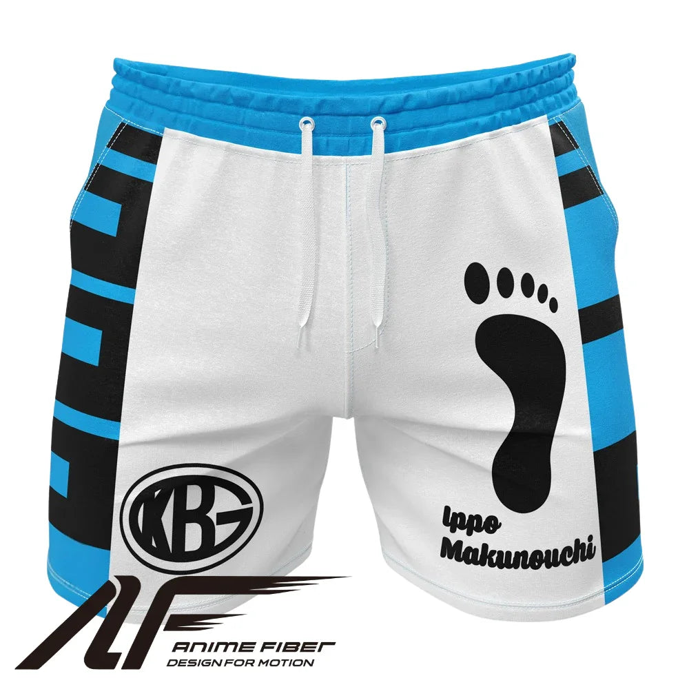 Hajime no Ippo Ippo Blue Gym Shorts
