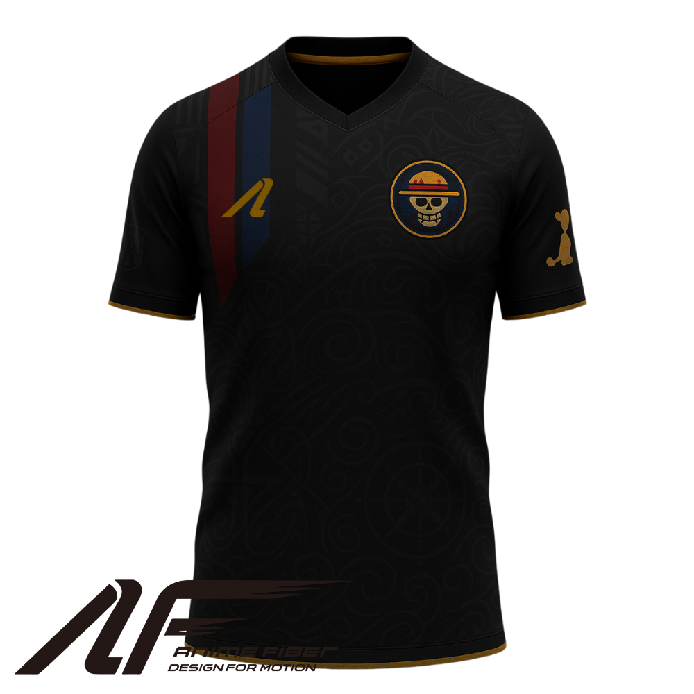 Straw Hat Pirates X Barcelona Jersey | One Piece Anime Jersey