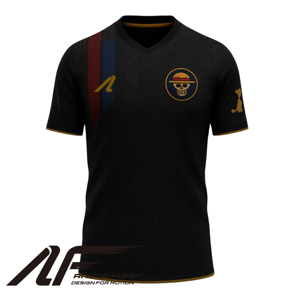 Straw Hat Pirates X Barcelona Jersey | One Piece Anime Jersey - ANIME FIBER