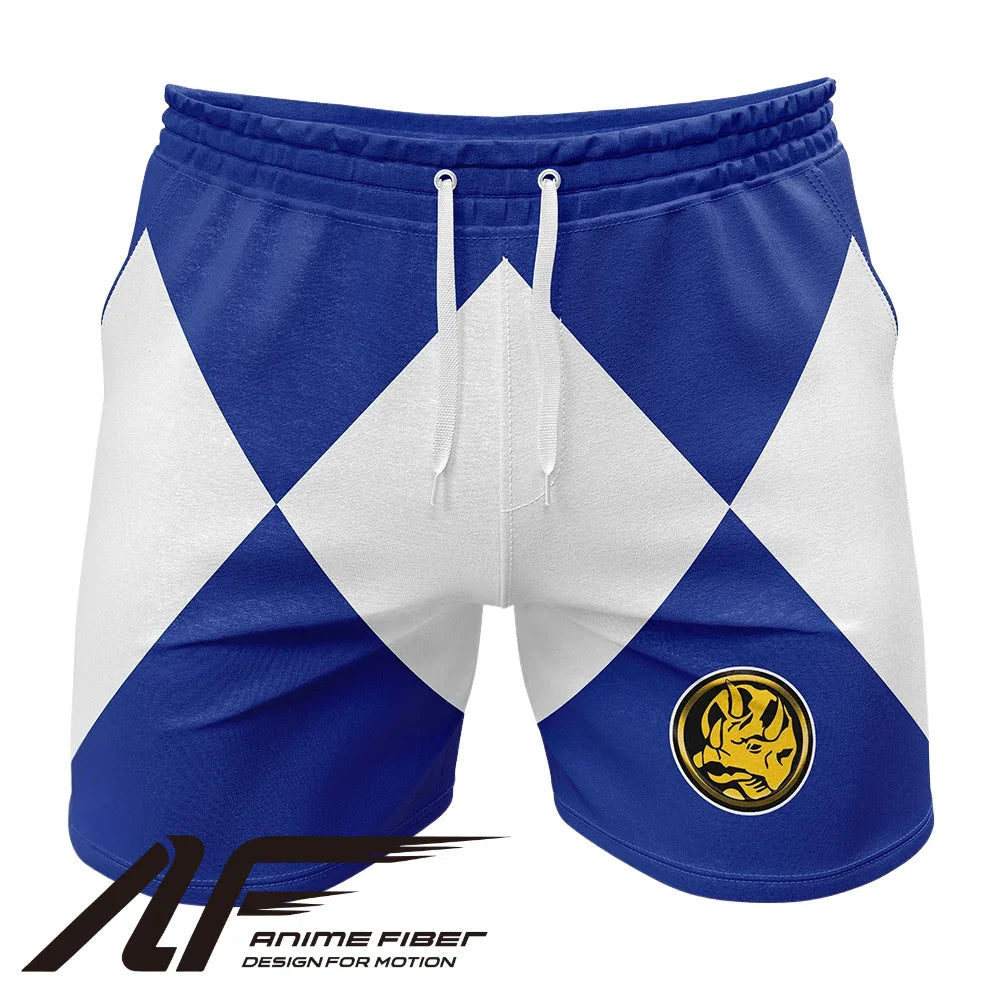 Power Rangers Blue Ranger Power Coin Gym Shorts