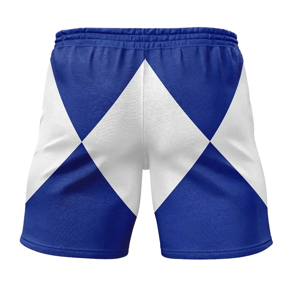 Power Rangers Blue Ranger Power Coin Gym Shorts