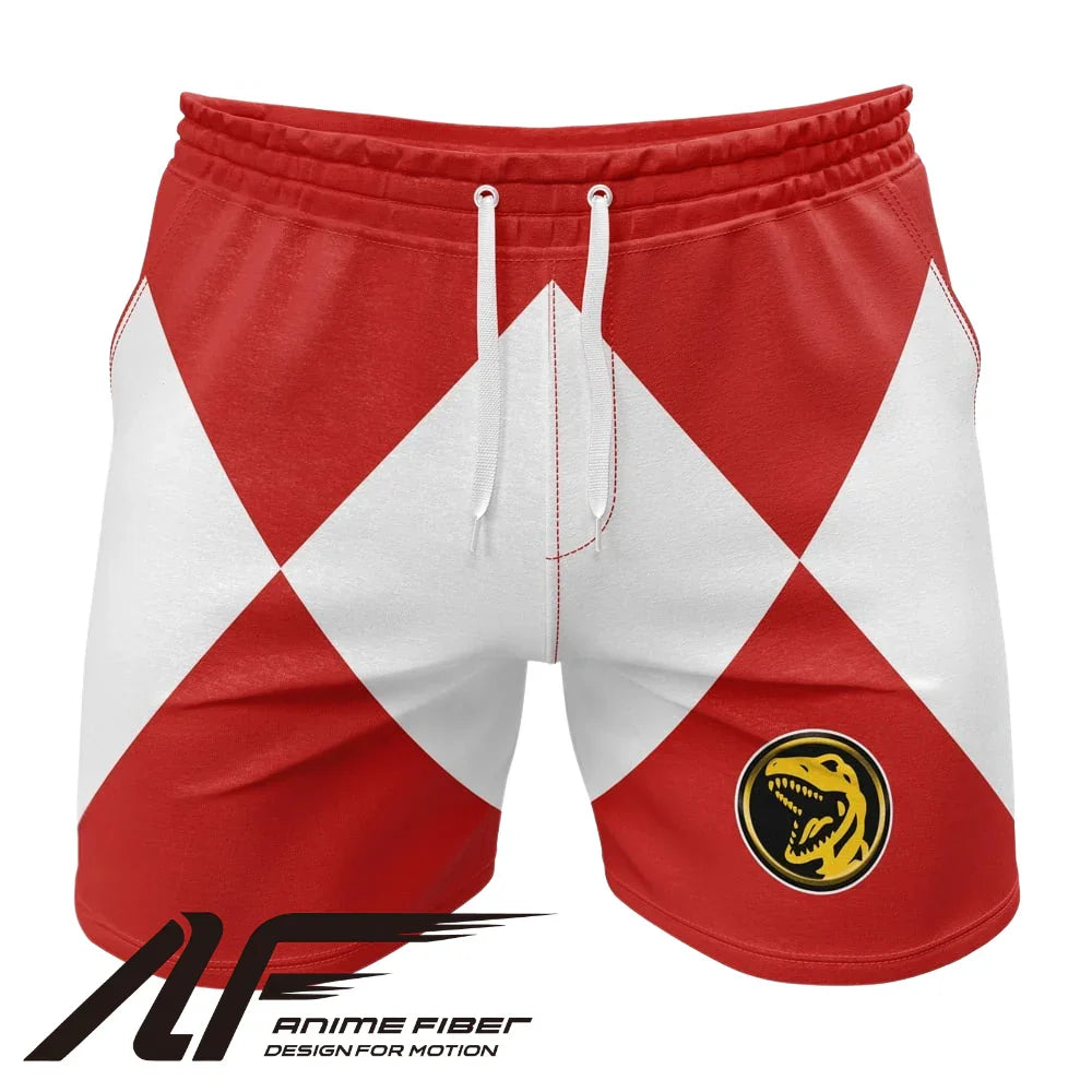 Power Rangers Red Ranger Power Coin Gym Shorts
