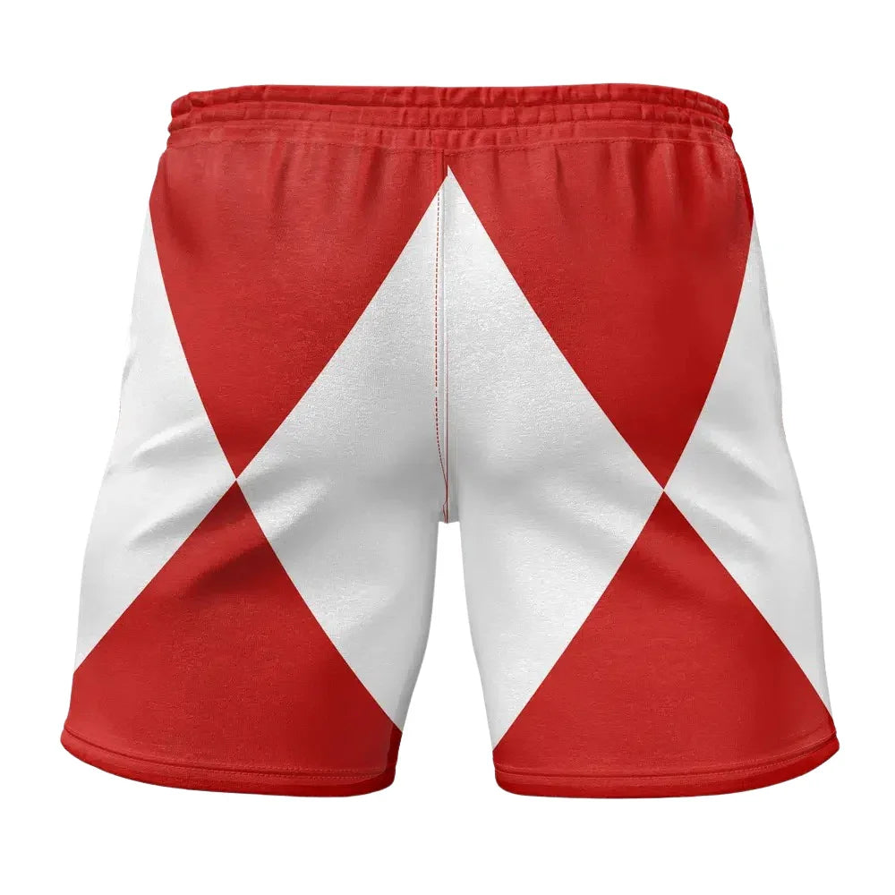 Power Rangers Red Ranger Power Coin Gym Shorts