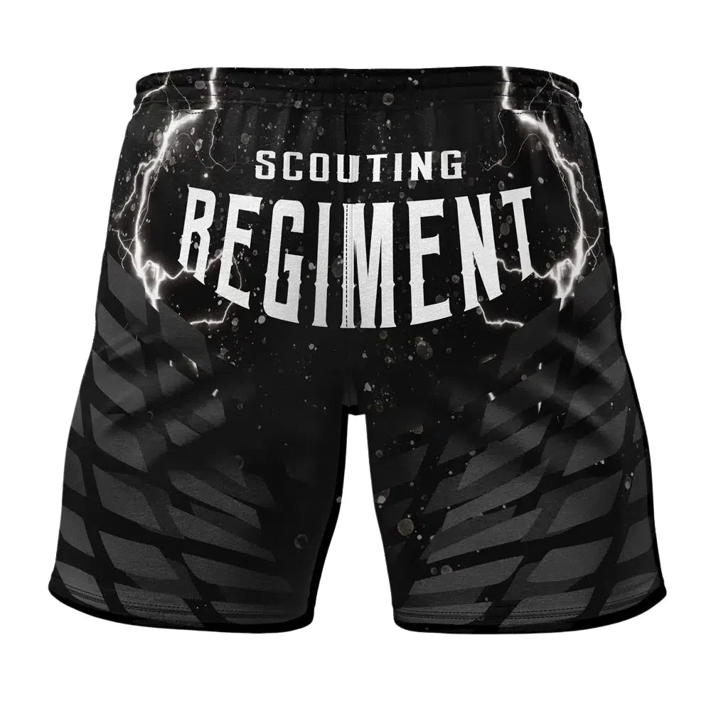 Attack on Titan Black Scouting Regiment Gym Shorts