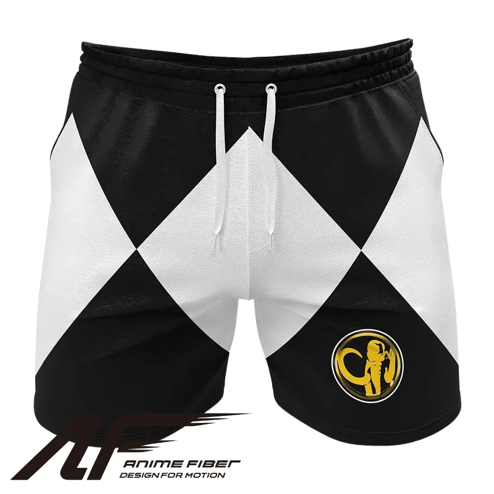 Power Rangers Black Ranger Power Coin Gym Shorts