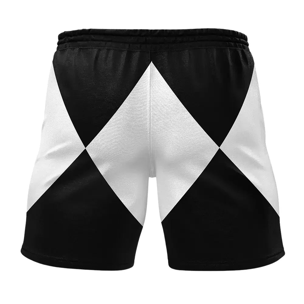 Power Rangers Black Ranger Power Coin Gym Shorts