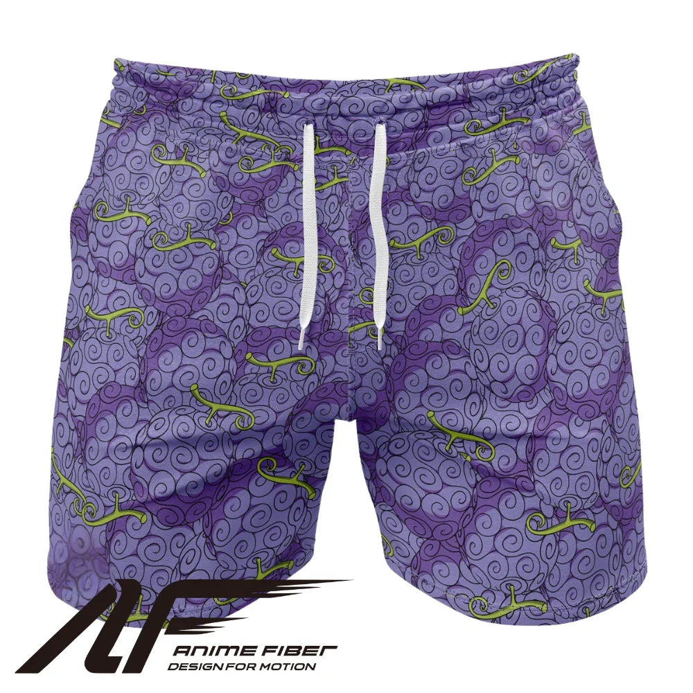 One Piece Gomu Gomu No Mi Devil Fruit Gym Shorts