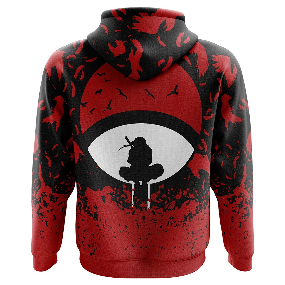 Naruto Shippuden Uchiha Symbol Itachi Hoodie - ANIME FIBER
