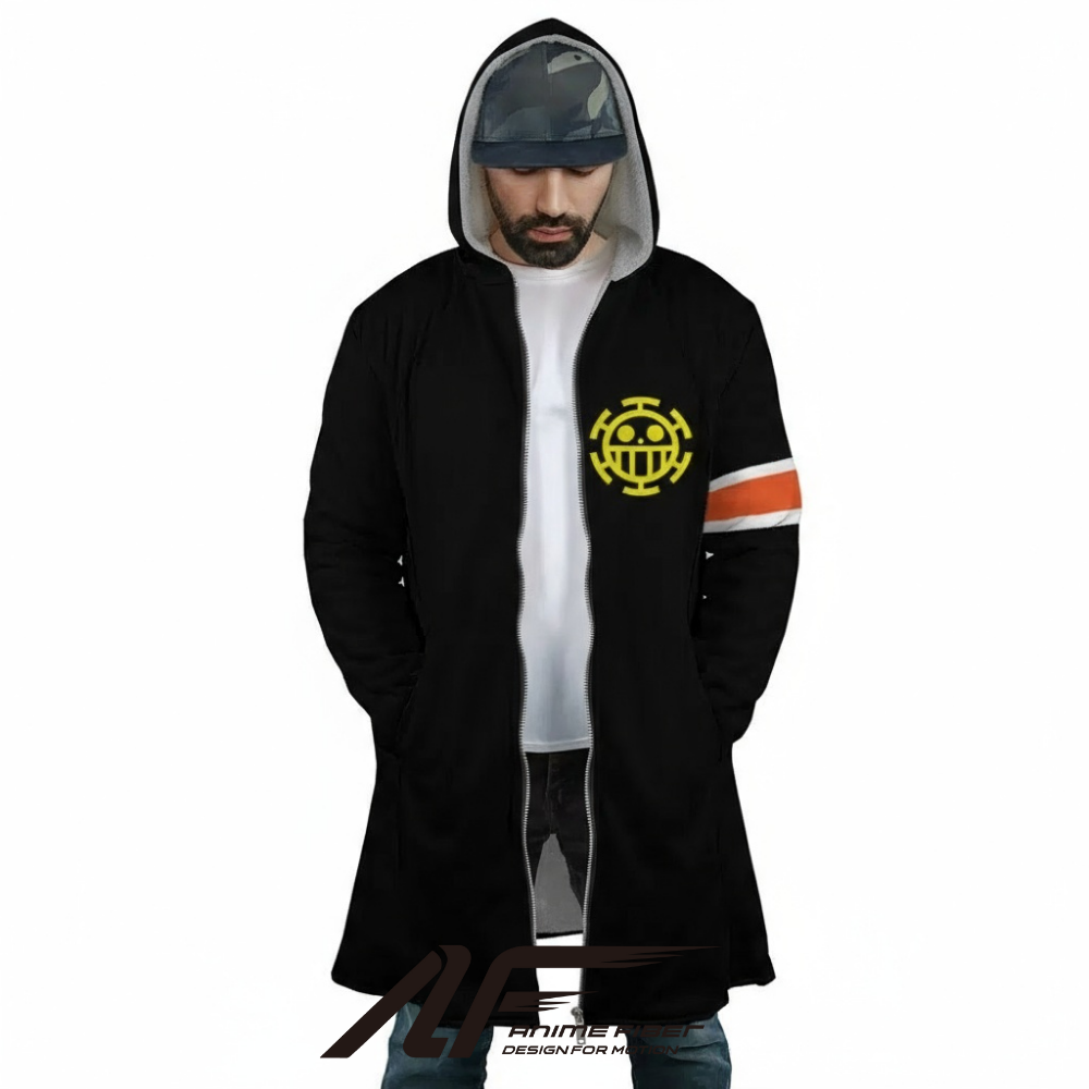 One Piece Trafalgar D. Water Law Timeskip Dressrosa Anime Hoodie Coat | Dream Cloak