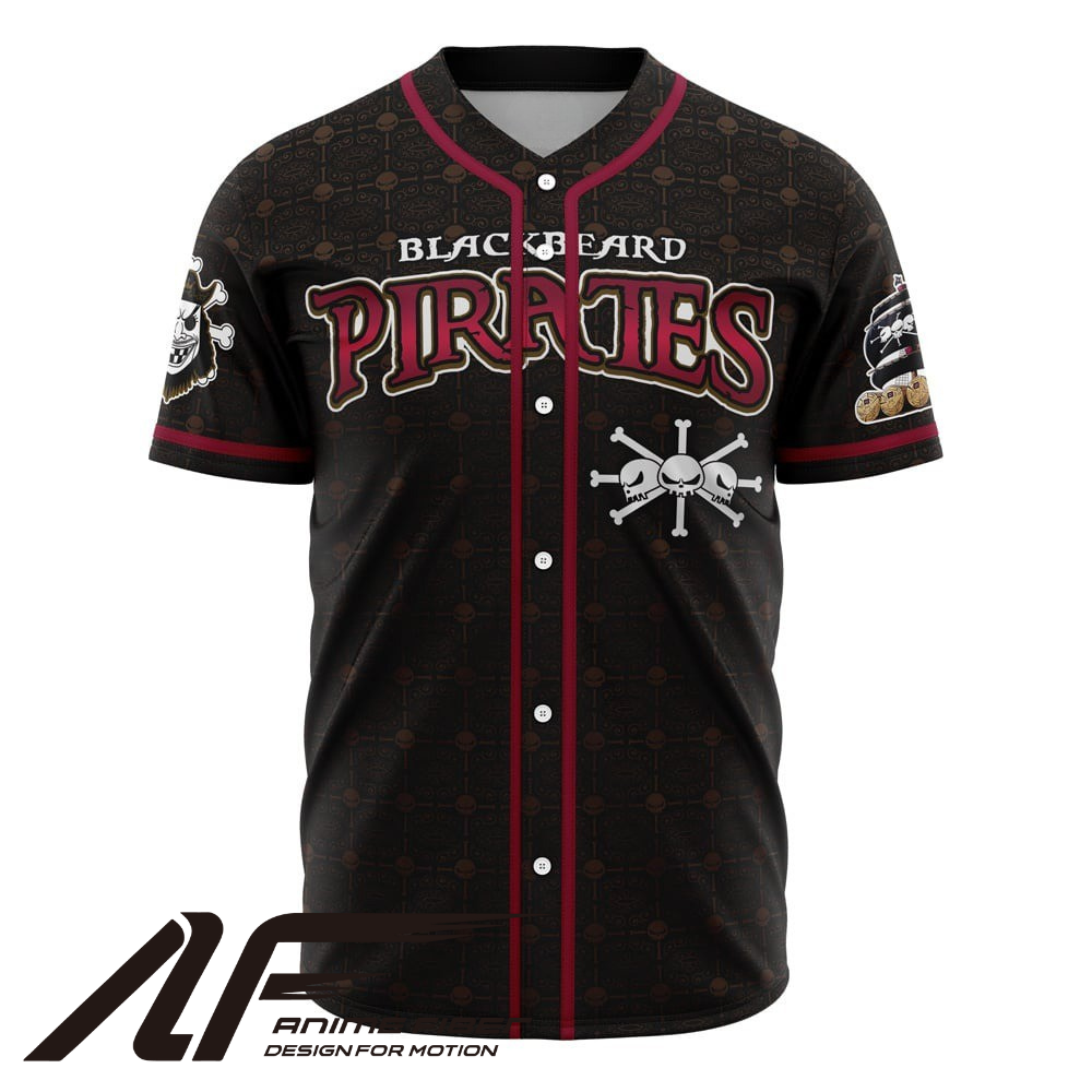 Blackbeard Pirates Baseball Jersey | One Piece Anime Jersey