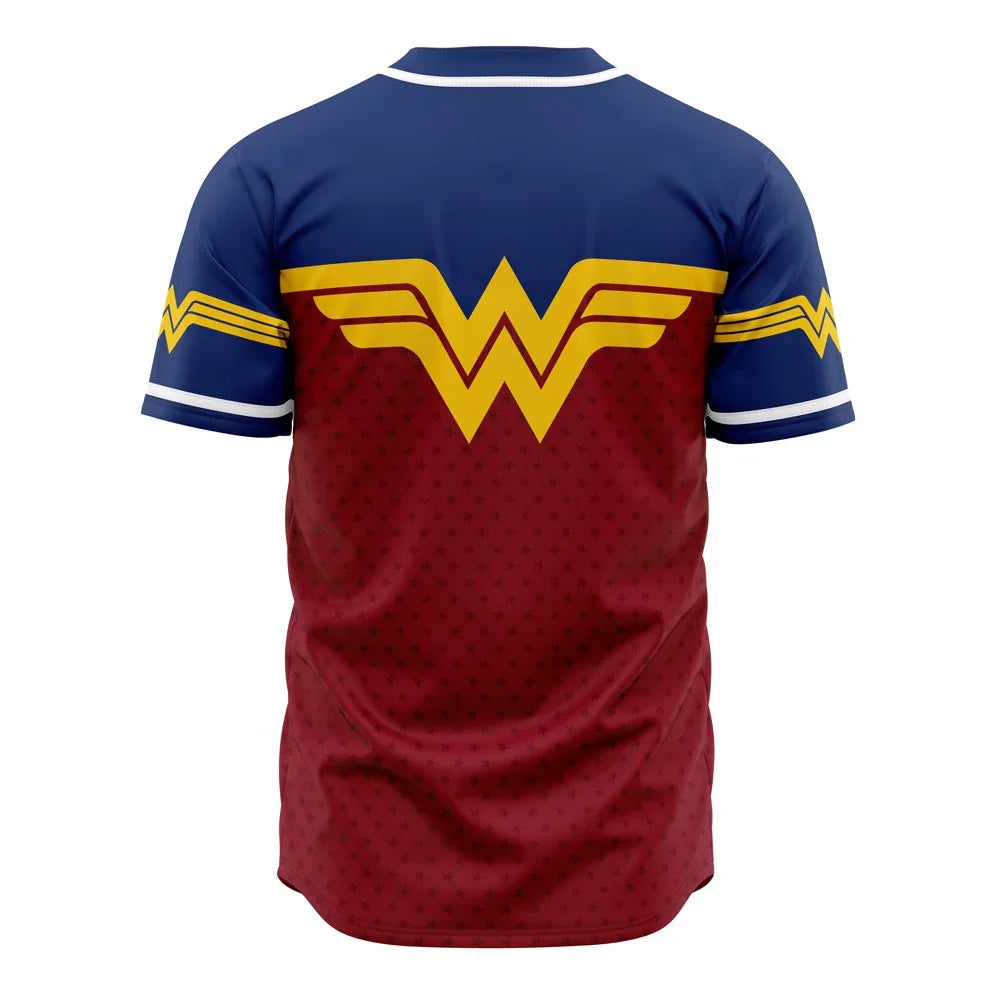 Wonder Woman Baseball Jersey | DC Anime Jersey - ANIME FIBER