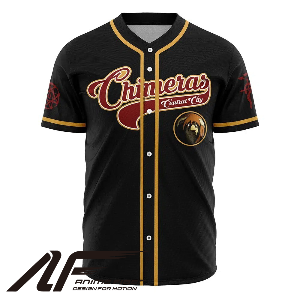 Chimeras Baseball Jersey | Fullmetal Alchemist Anime Jersey