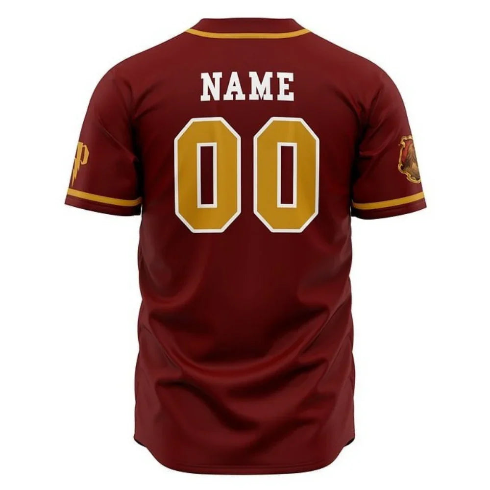 Gryffindor Baseball Jersey | Harry Potter Jersey - ANIME FIBER