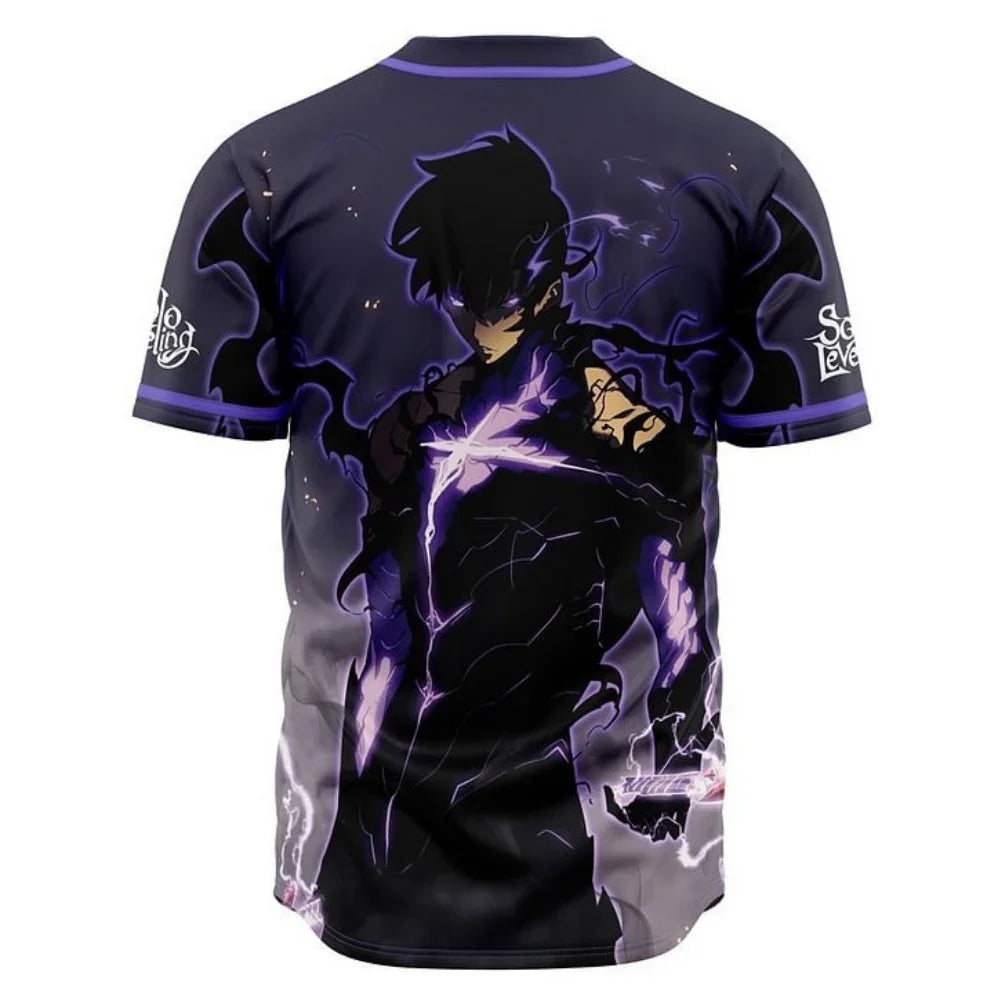 Shadow Monarch Baseball Jersey | Solo Leveling Anime Jersey - ANIME FIBER