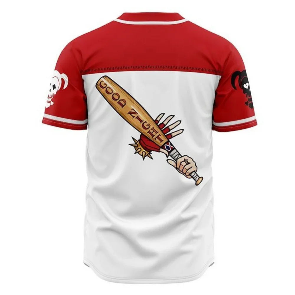 Harley Quinn Baseball Jersey | DC Jersey - ANIME FIBER