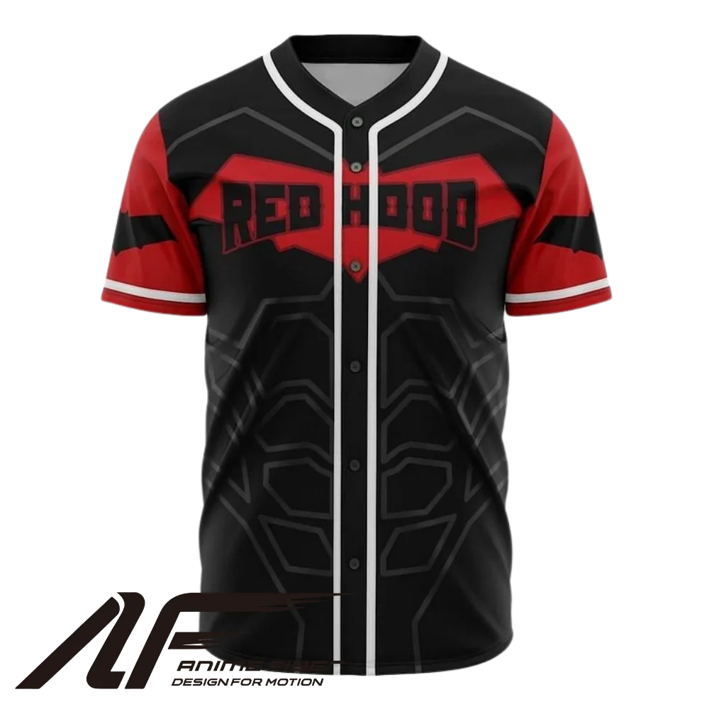 Red Hood Baseball Jersey | DC Jersey - ANIME FIBER