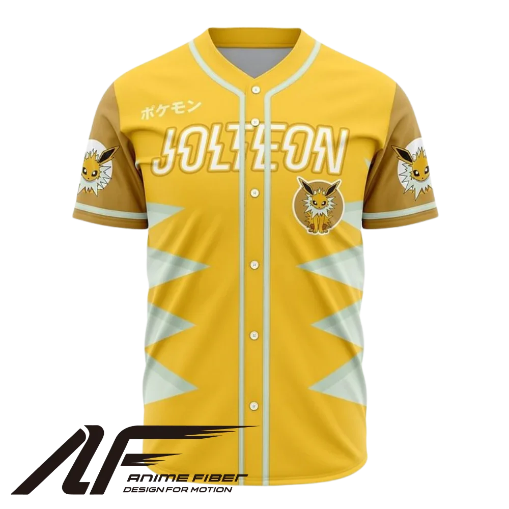 Jolteon Baseball Jersey | Pokémon Anime Jersey - ANIME FIBER