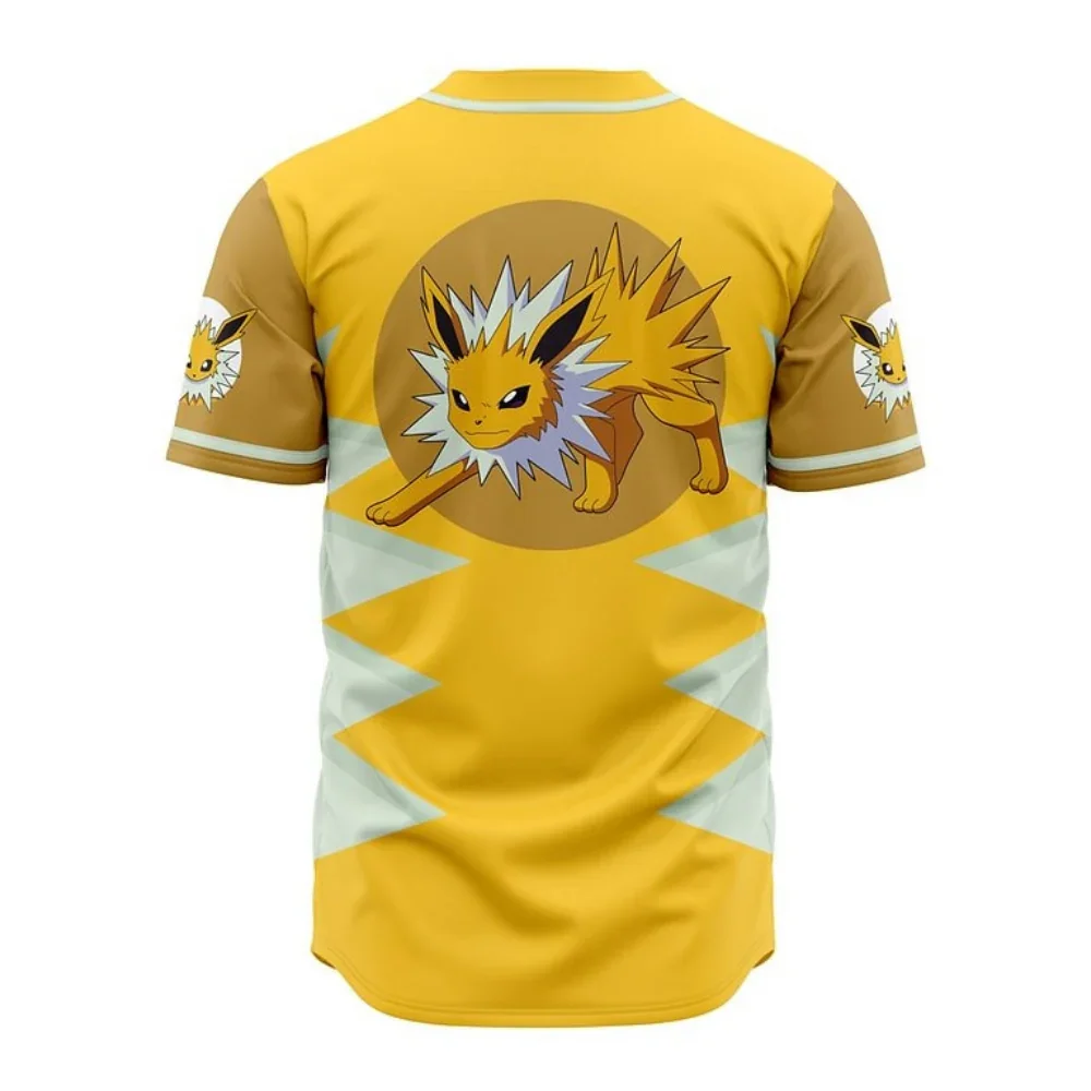 Jolteon Baseball Jersey | Pokémon Anime Jersey - ANIME FIBER