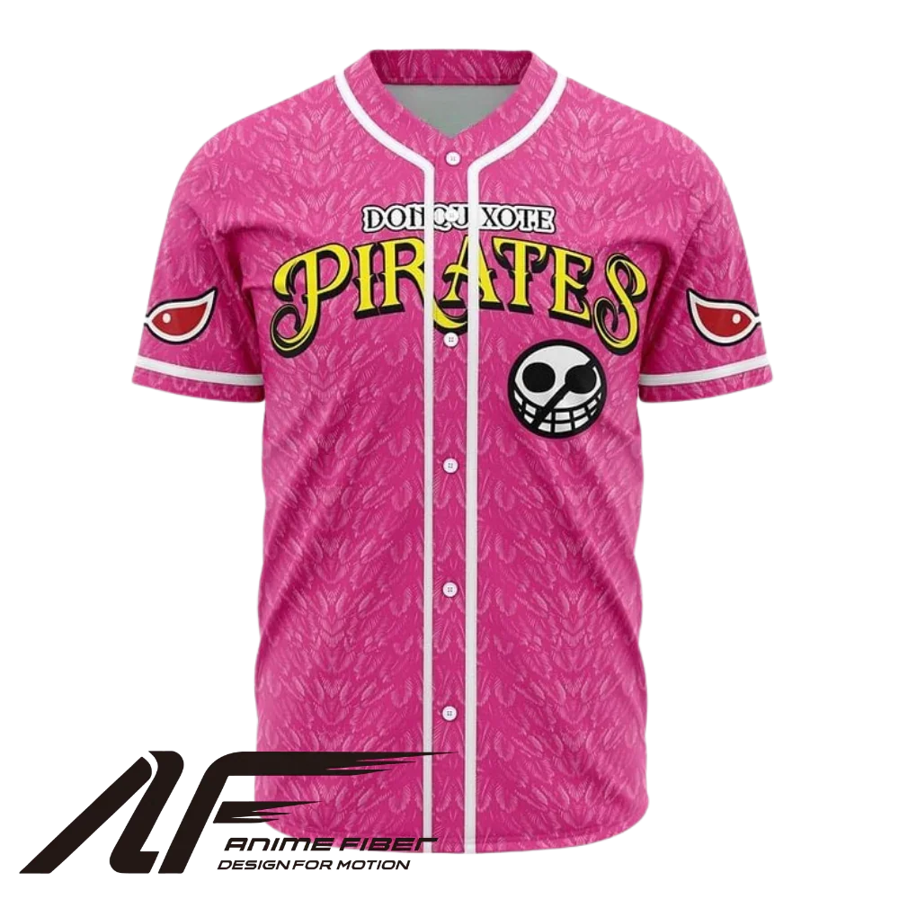 Donquixote Pirates Baseball Jersey | One Piece Anime Jersey - ANIME FIBER
