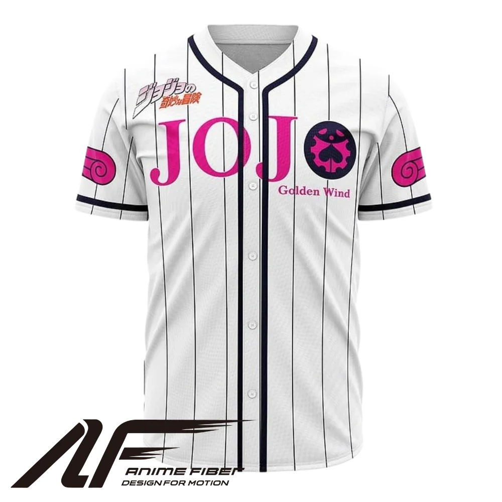 JoJo Golden Wind Baseball Jersey | JoJo's Bizarre Adventure Anime Jersey - ANIME FIBER