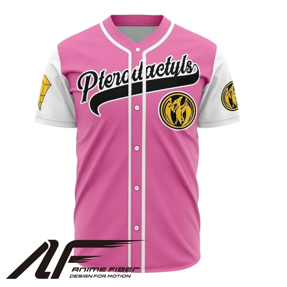 Pterodactyls Baseball Jersey | Power Rangers Jersey - ANIME FIBER