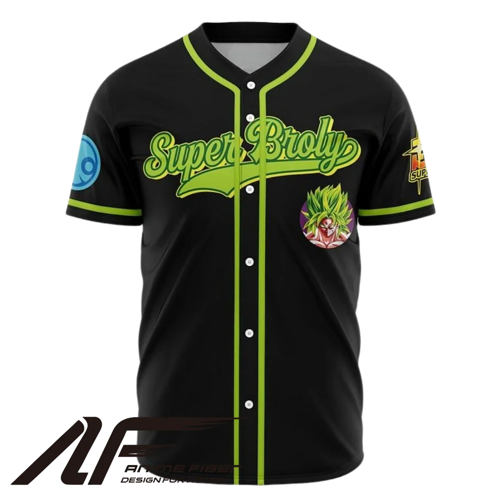 Super Broly Baseball Jersey | Dragon Ball Anime Jersey - ANIME FIBER