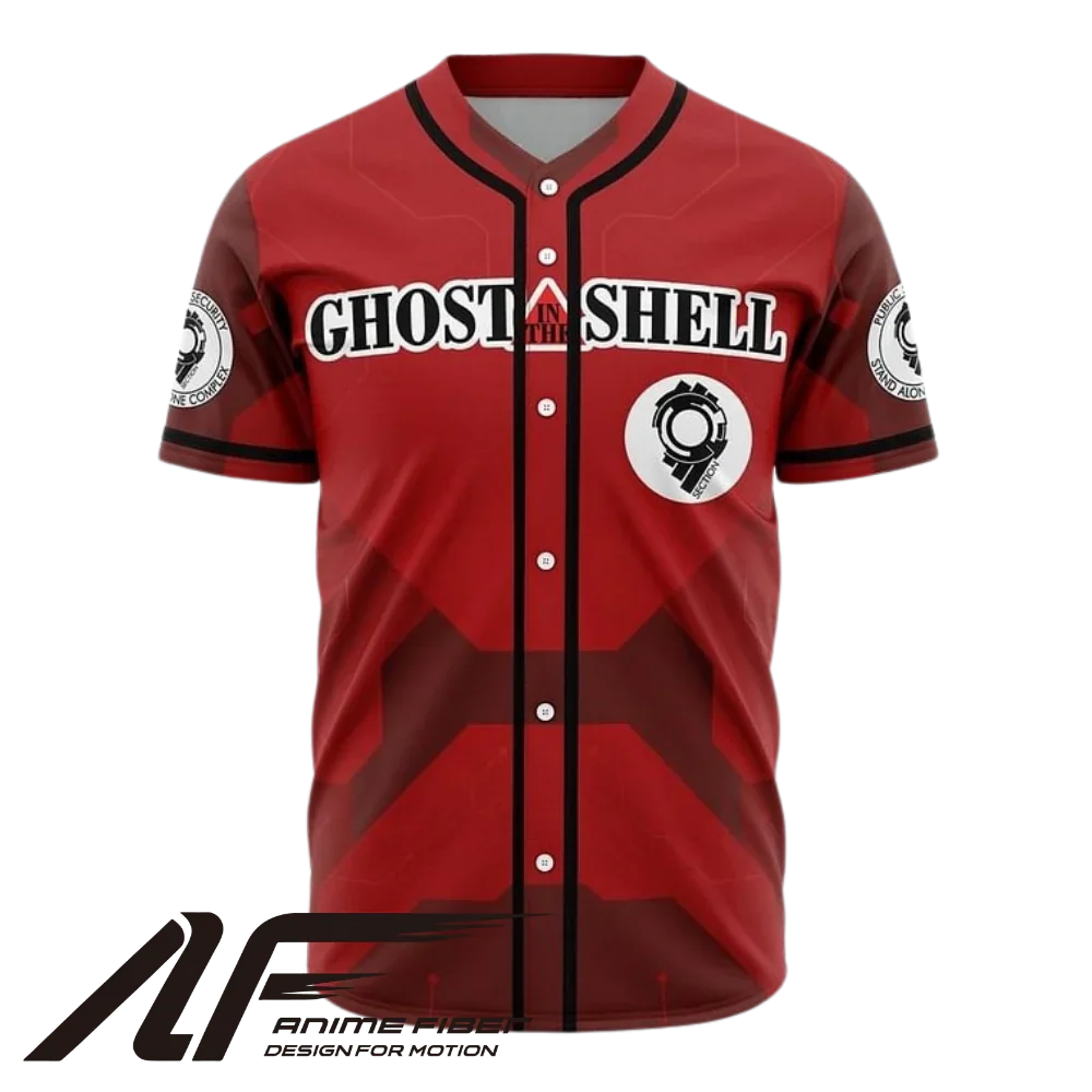 Ghost in the Shell Baseball Jersey | Ghost in the Shell Anime Jersey - ANIME FIBER