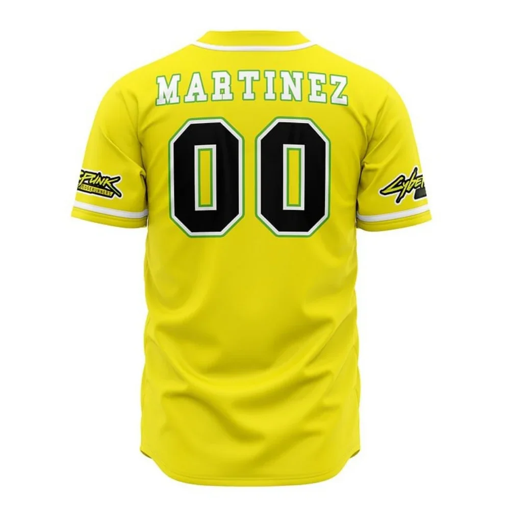Edgerunners Baseball Jersey | Cyberpunk Anime Jersey - ANIME FIBER
