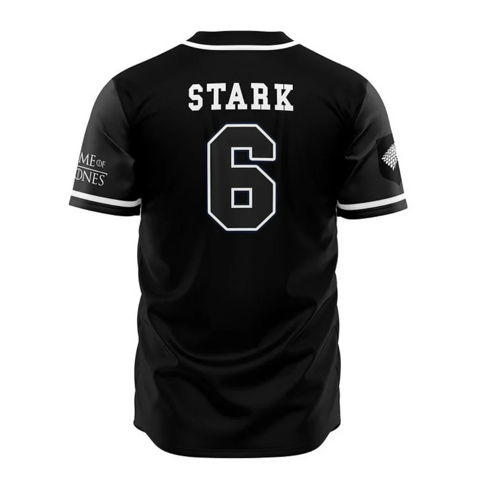 House Stark Baseball Jersey | Game of Thrones Jersey - ANIME FIBER