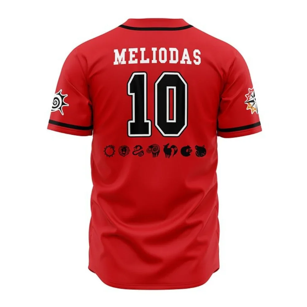Seven Deadly Sins Baseball Jersey | Seven Deadly Sins Anime Jersey - ANIME FIBER