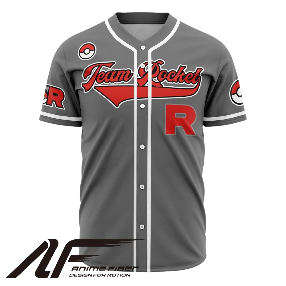Team Rocket Baseball Jersey V2 | Pokémon Anime Jersey - ANIME FIBER