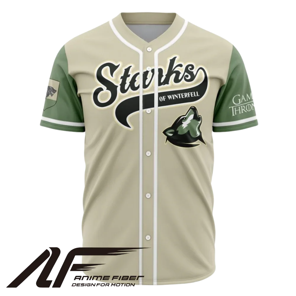 Stark Baseball Jersey | Game of Thrones Jersey - ANIME FIBER