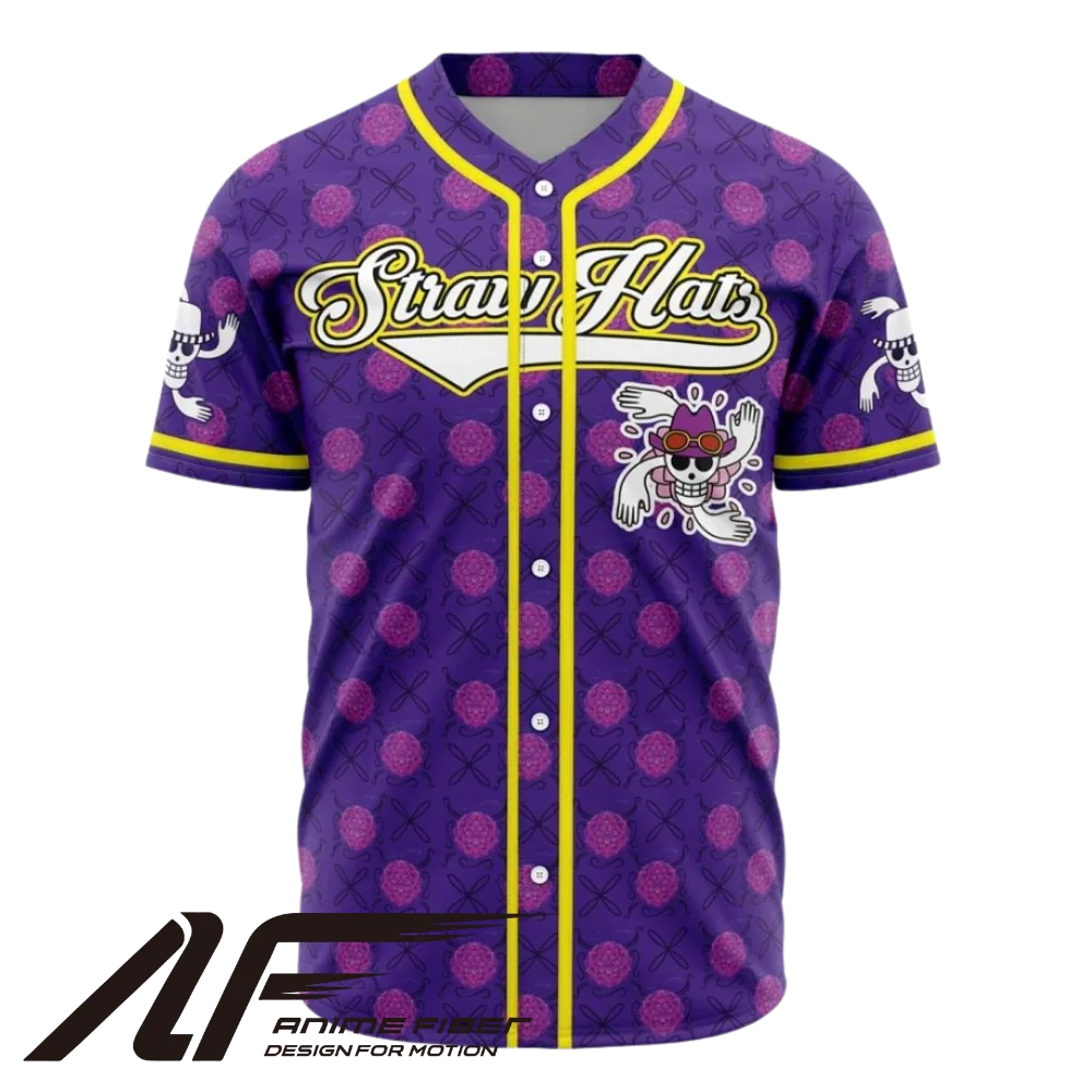 Brook Baseball Jersey | One Piece Anime Jersey - ANIME FIBER
