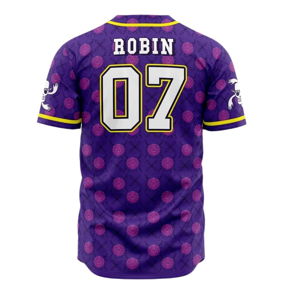 Brook Baseball Jersey | One Piece Anime Jersey - ANIME FIBER