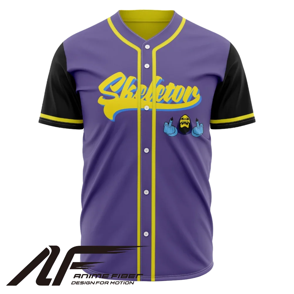 Skeletor V2 Baseball Jersey | Masters of the Universe Jersey - ANIME FIBER