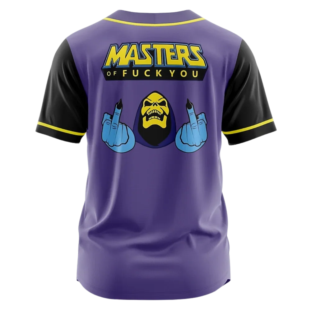 Skeletor V2 Baseball Jersey | Masters of the Universe Jersey - ANIME FIBER