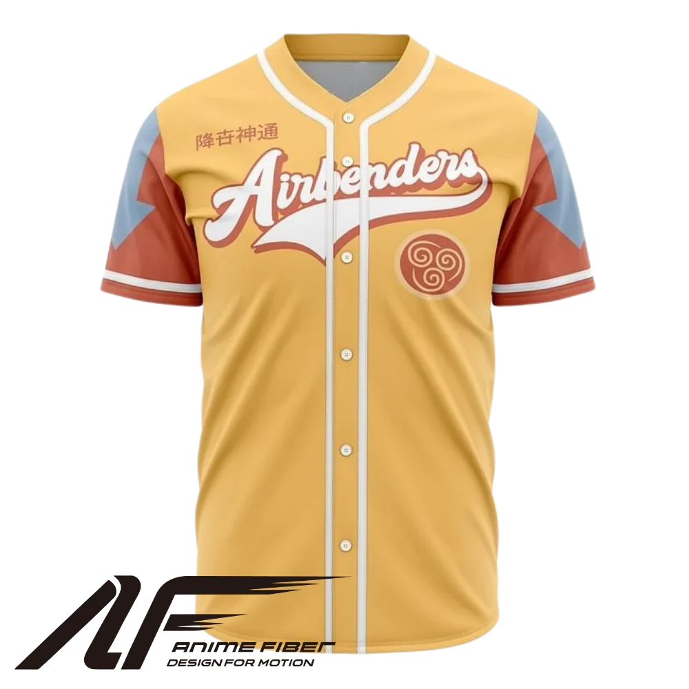Airbender Baseball Jersey | Avatar Jersey - ANIME FIBER