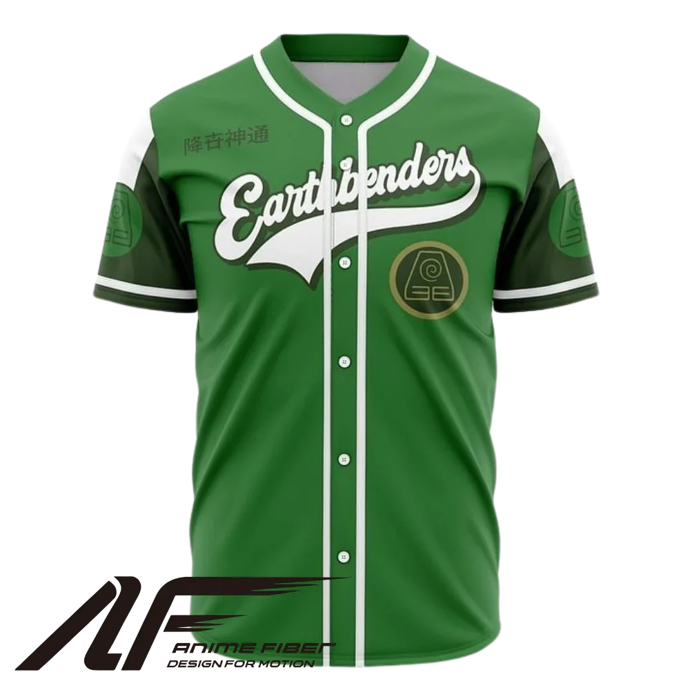 Earthbender Baseball Jersey | Avatar Jersey - ANIME FIBER