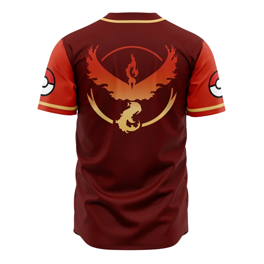 Team Valor Baseball Jersey | Pokémon Anime Jersey - ANIME FIBER