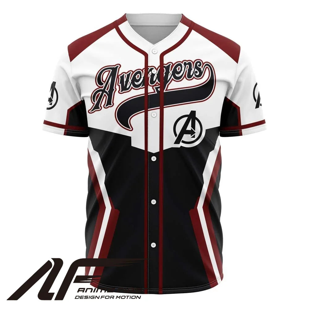 Avengers Baseball Jersey | Marvel Jersey - ANIME FIBER