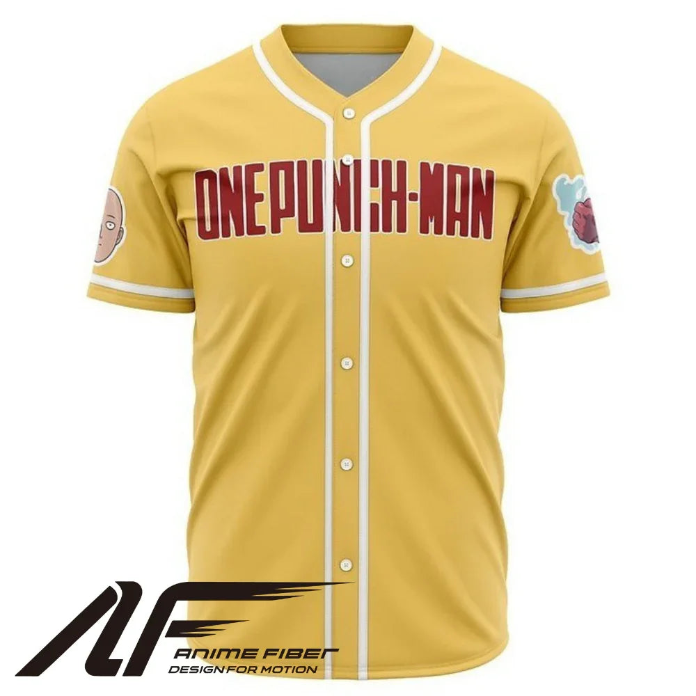 One Punch Man Baseball Jersey | One Punch Man Anime Jersey - ANIME FIBER