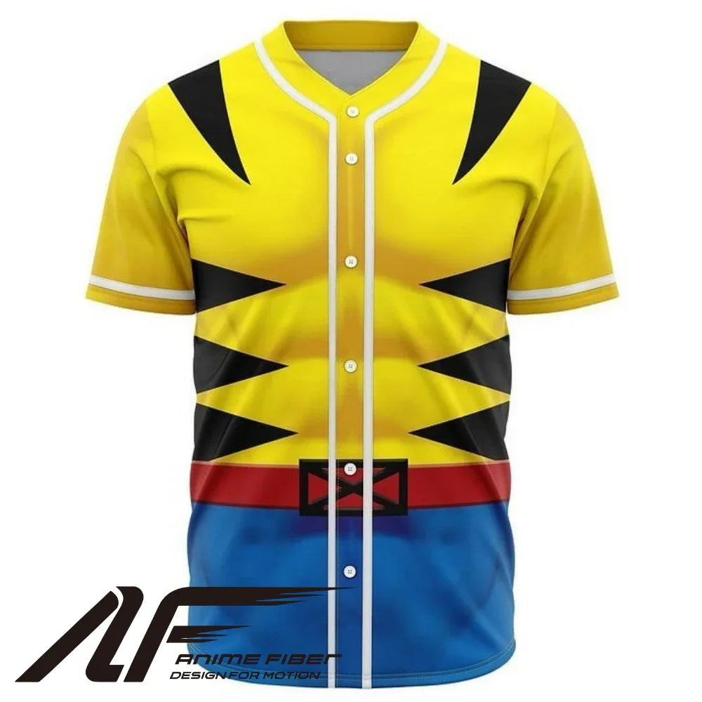 Wolverine Baseball Jersey | Marvel Jersey - ANIME FIBER