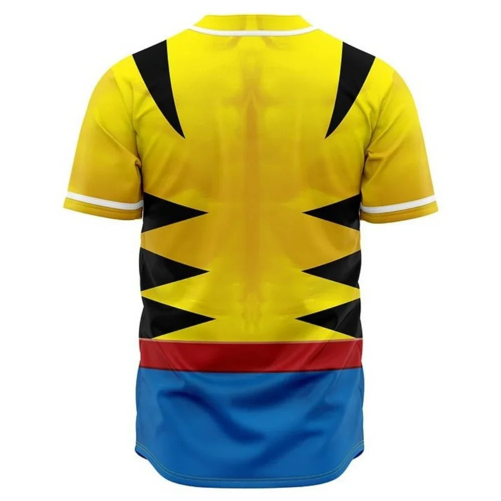 Wolverine Baseball Jersey | Marvel Jersey - ANIME FIBER