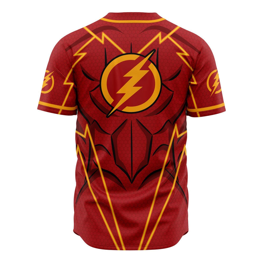 Back view of character-themed baseball jersey by Anime Fiber.