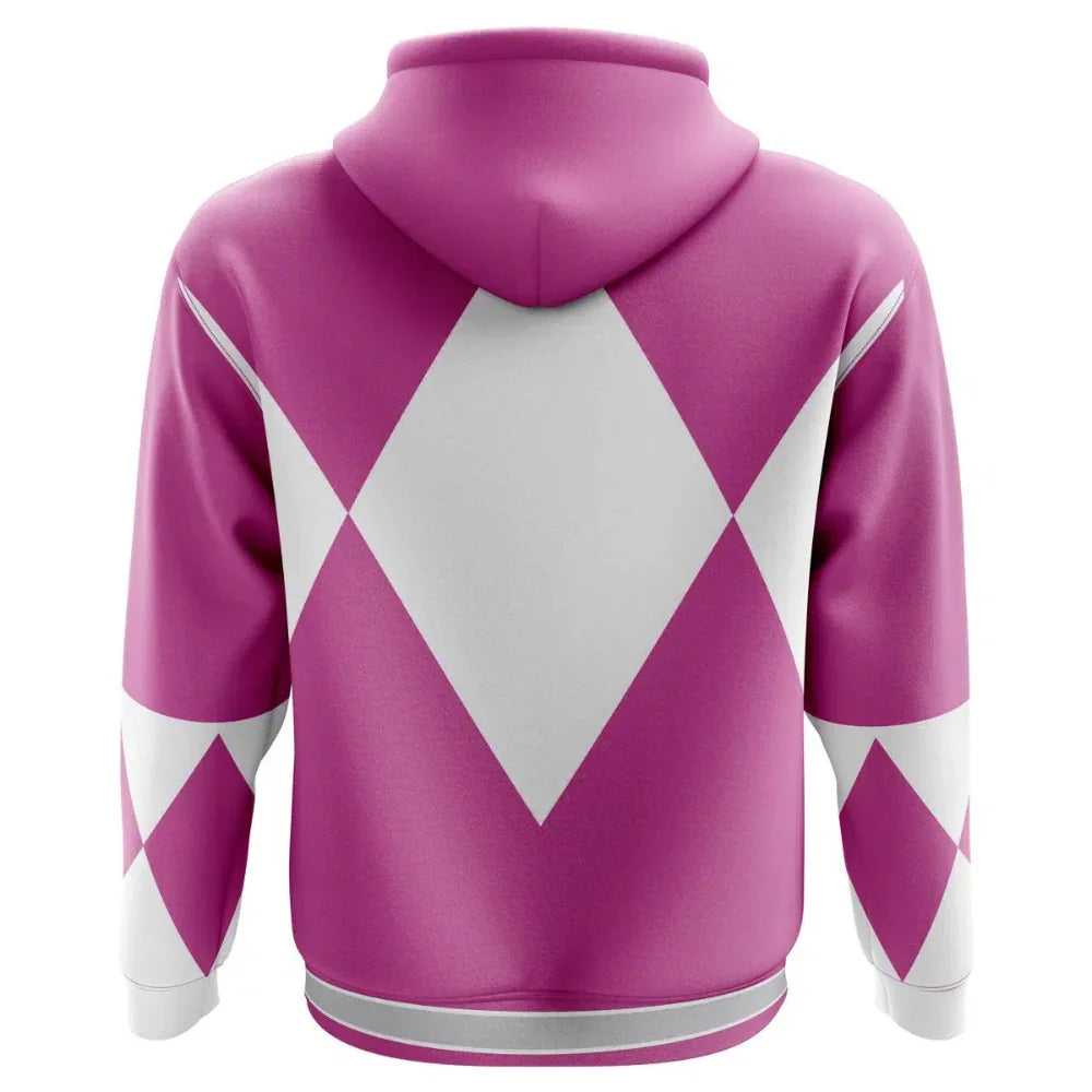 Power Rangers Pink Ranger Mighty Morphin Hoodie - ANIME FIBER