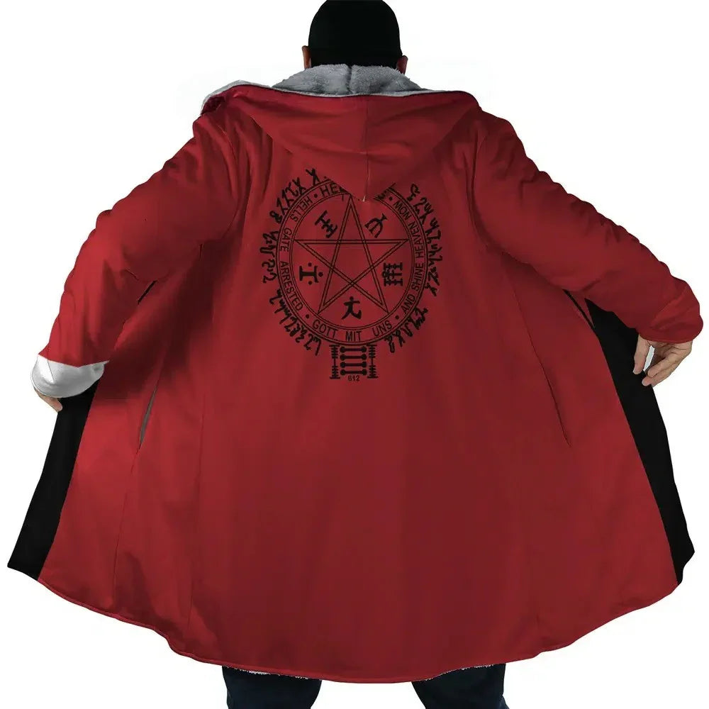 Hellsing Alucard Emblem Anime Hoodie Coat | Dream Cloak - ANIME FIBER