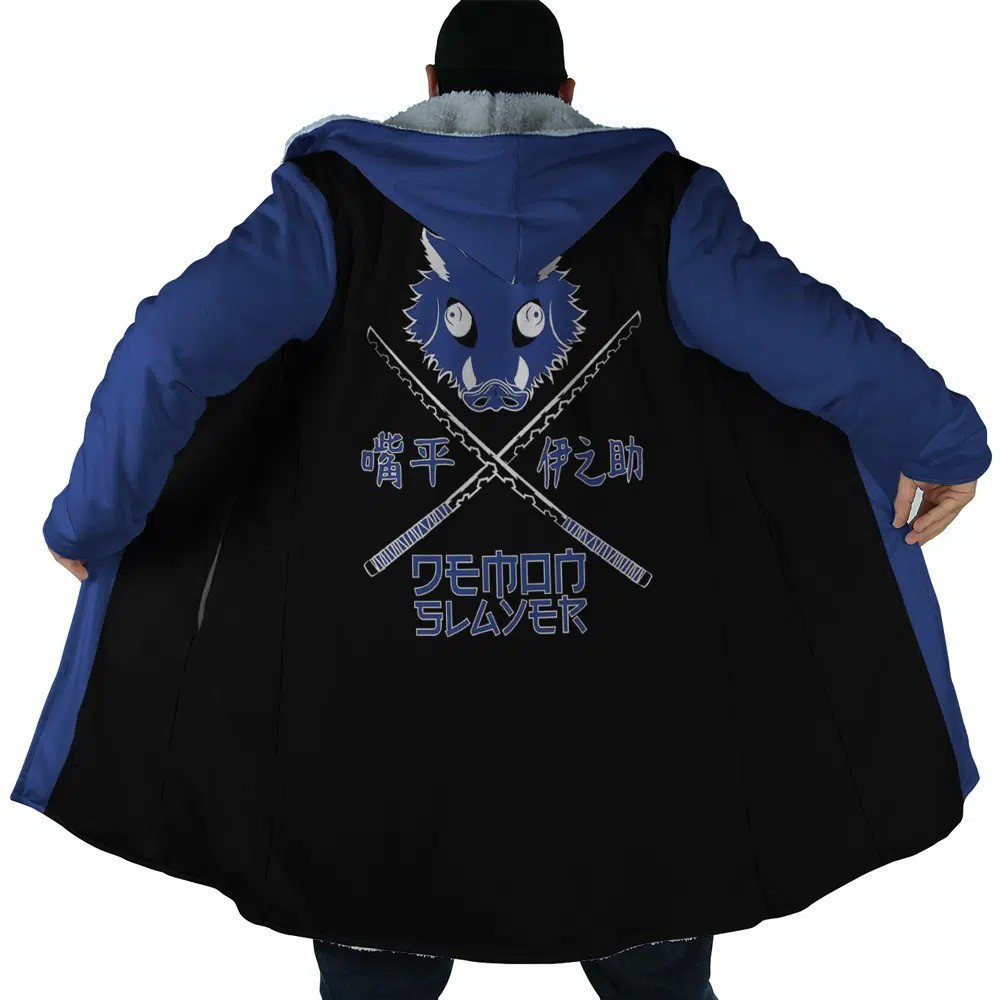 Demon Slayer Hashibira Inosuke Anime Hoodie Coat | Dream Cloak
