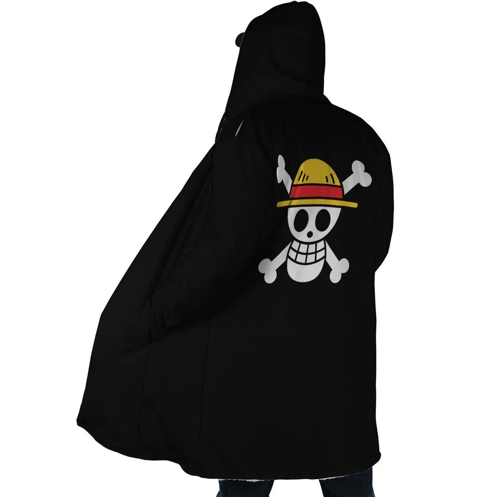 One Piece Straw Hat Jolly Roger Anime Hoodie Coat | Dream Cloak